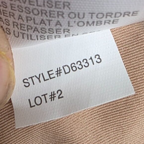 DKNY One-Shoulder Coral & Beige Striped Swimsuit Size 10 Nylon/Spandex - Picture 9 of 12